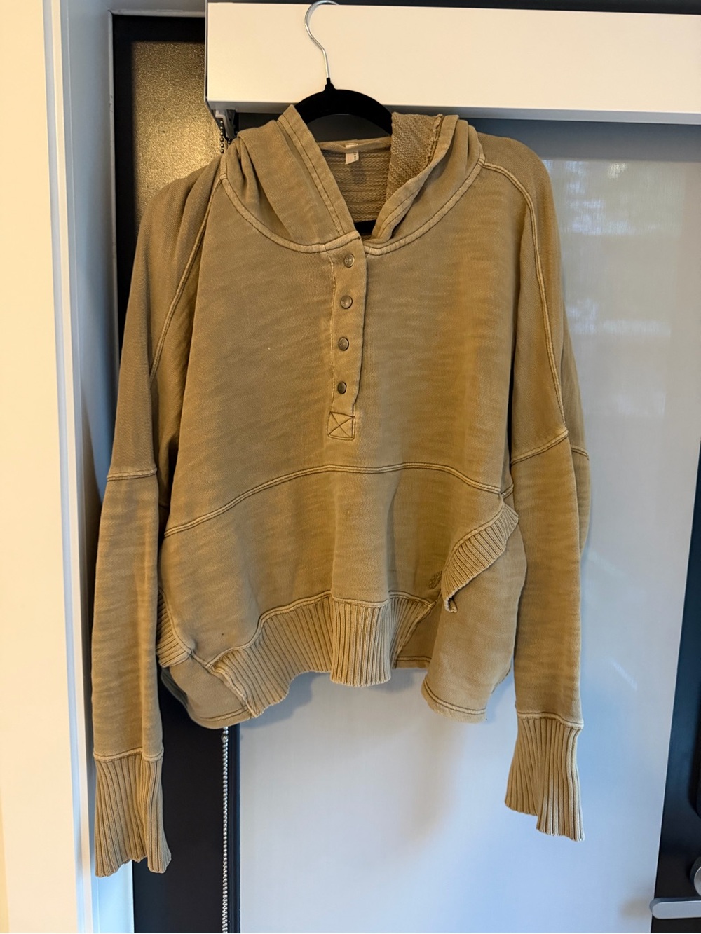 Free People Movement olive green hoodie